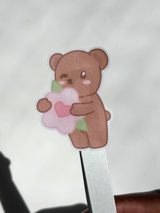 Bear Gives a Flower